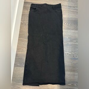 ZARA Black Jean pencil long skirt